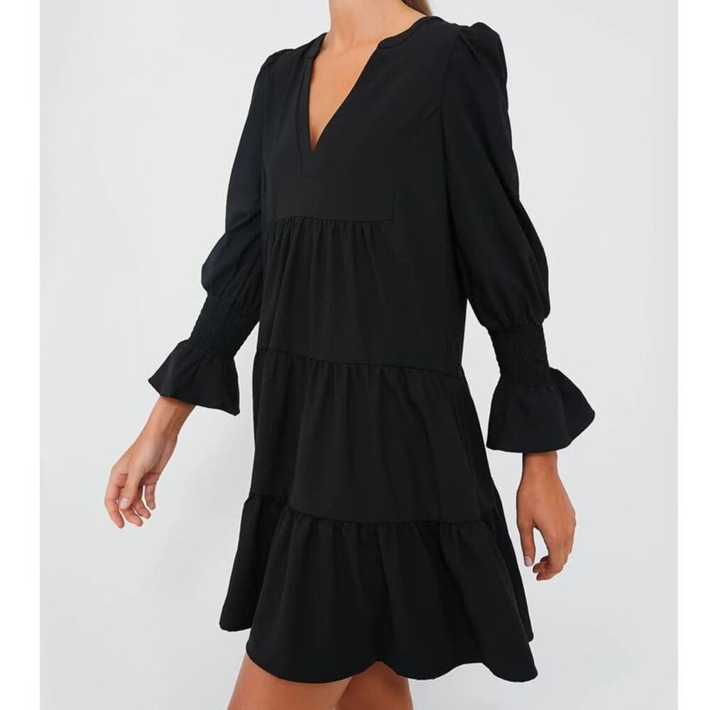 Pomander Place Black Midi Dress
